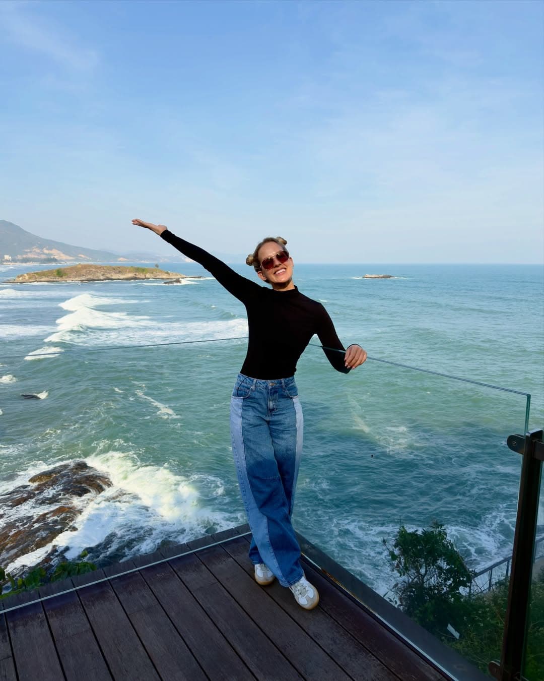 Adriana travelling in China