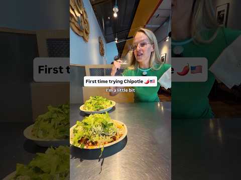 Short: First time trying Chipotle 🌶️🇺🇸