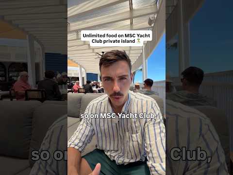 Short: Food on MSC Yacht Club Private Island SLAPS 🔥